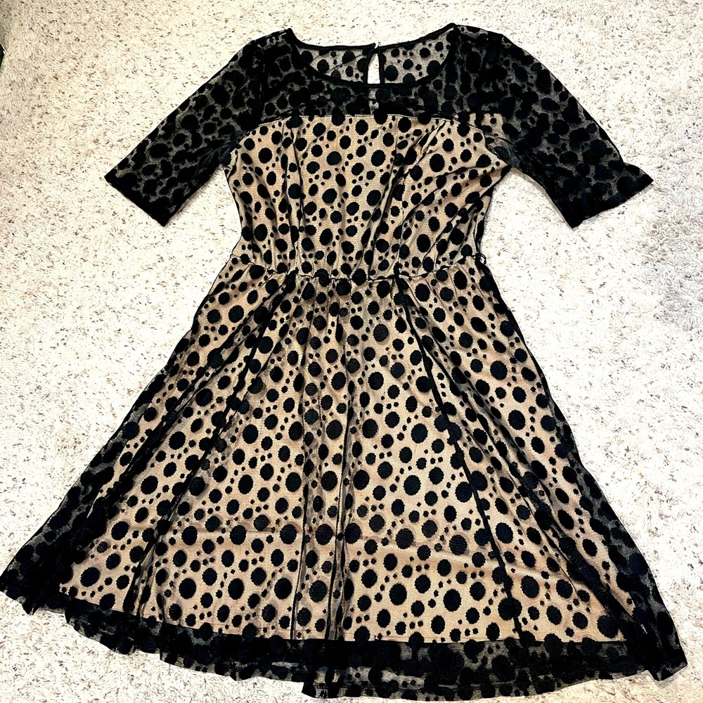 Vintage Style Polka-dot Swing Dress